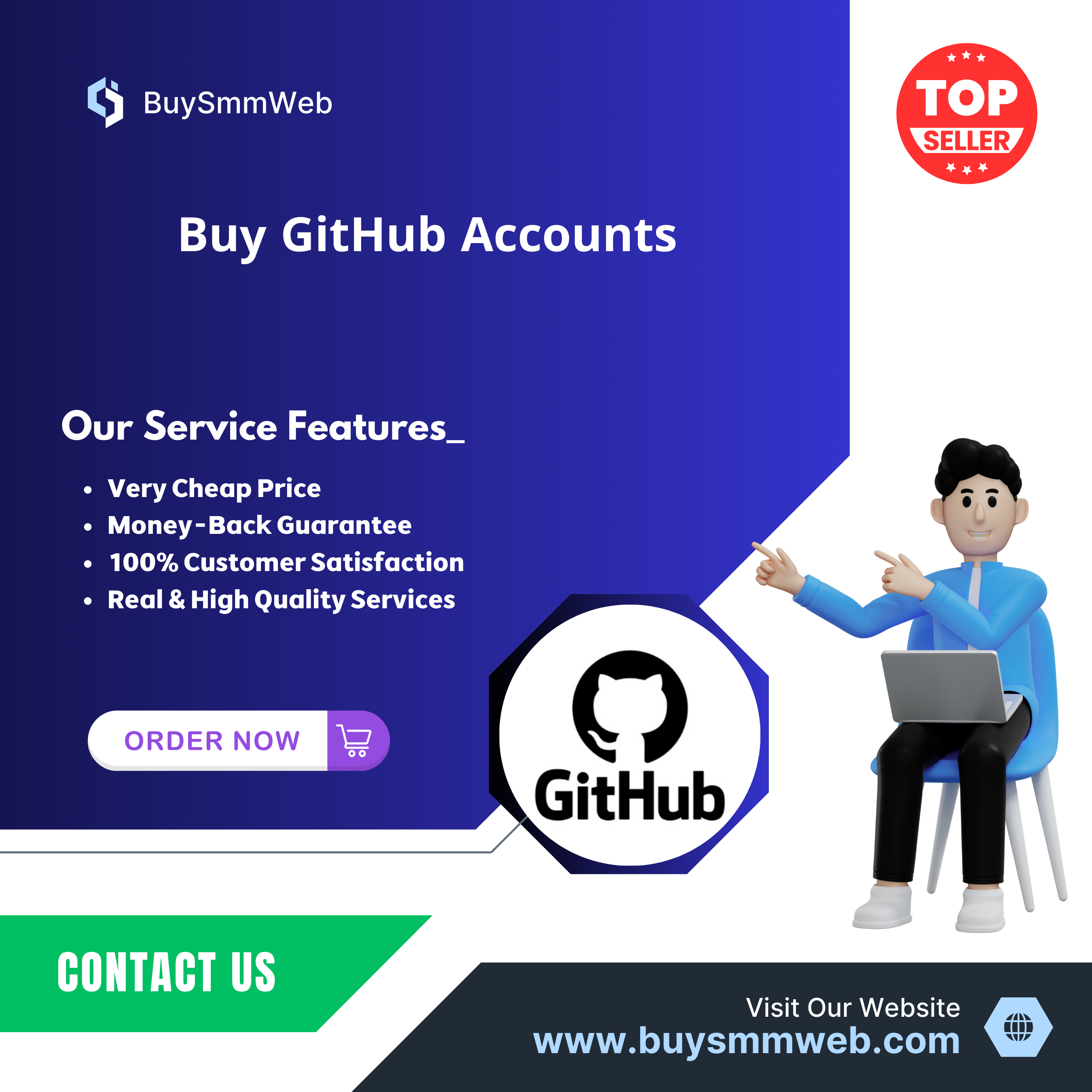 Usa Best Service Can you buy GitHub accounts?