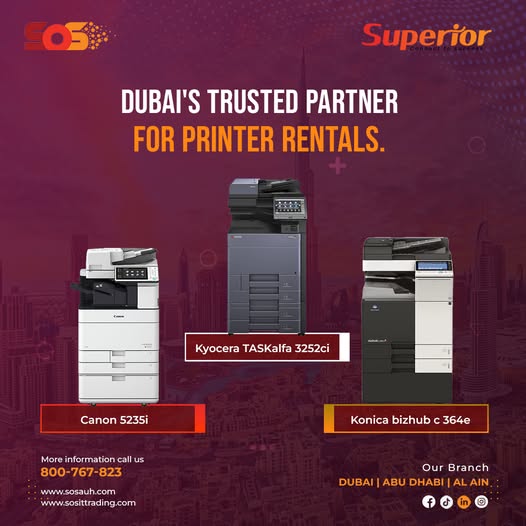 Photocopier Rental in Dubai