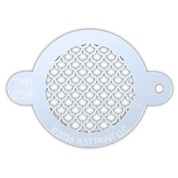 TAP 059 Fish Scales Face Painting Stencil
