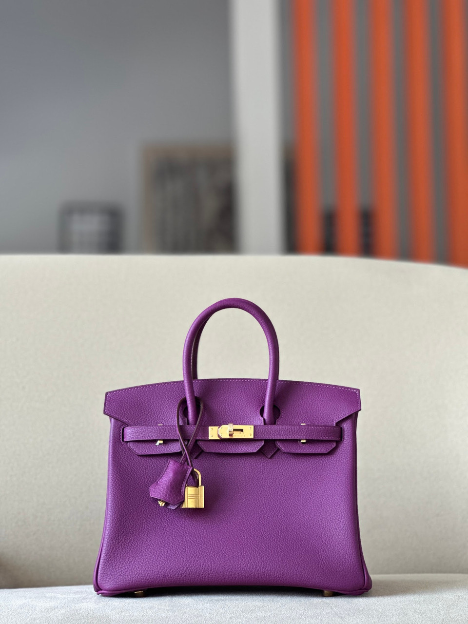 Designer-Inspired Birkin Style Handbag – Vegan Leather, Gold Hardware, Multiple Colors