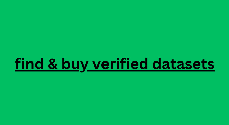 find & buy verified datasets