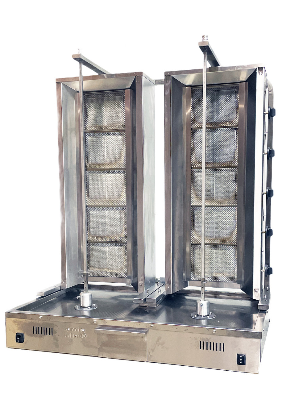 Dual Shawarma Machine – 5x5 Burners – Model SGN6-C55